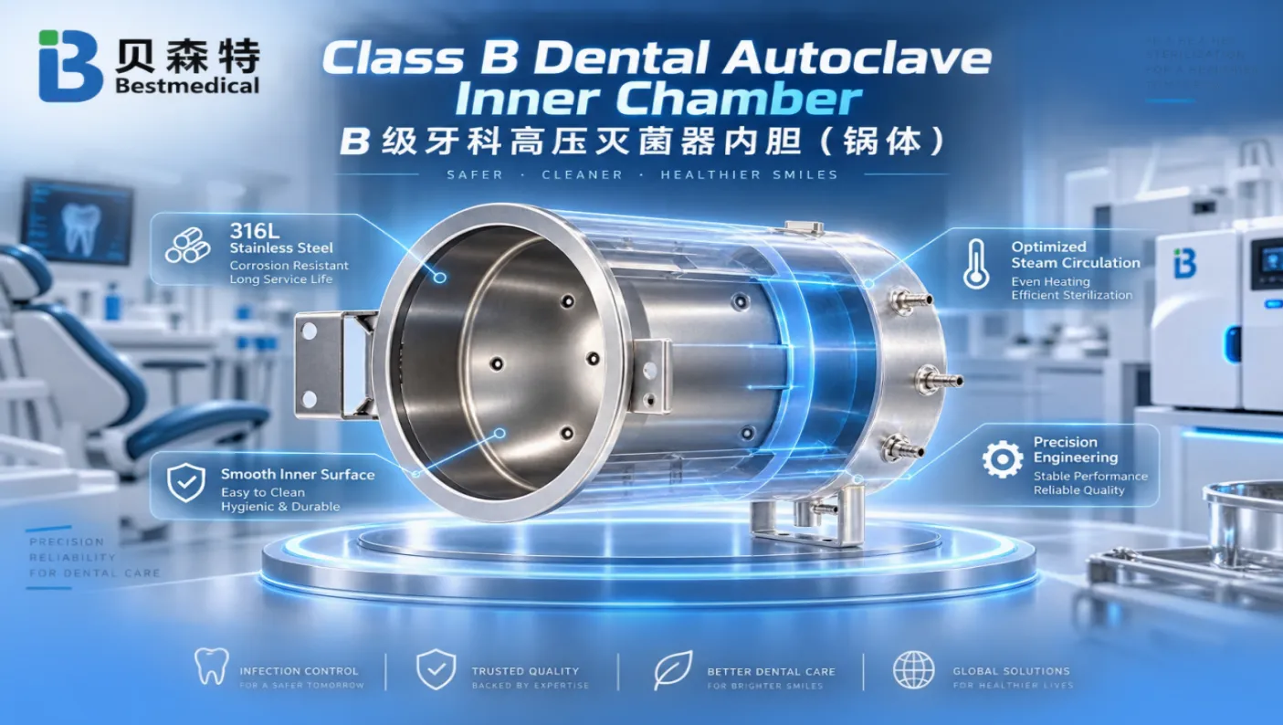 Come evitare frequenti guasti alla camera della vostra autoclave dentale di Classe B? Punti chiave per una scelta affidabile della camera in acciaio inossidabile